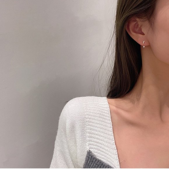💙💕Last one Dainty Zircon Stud Earrings - Picture 7 of 13